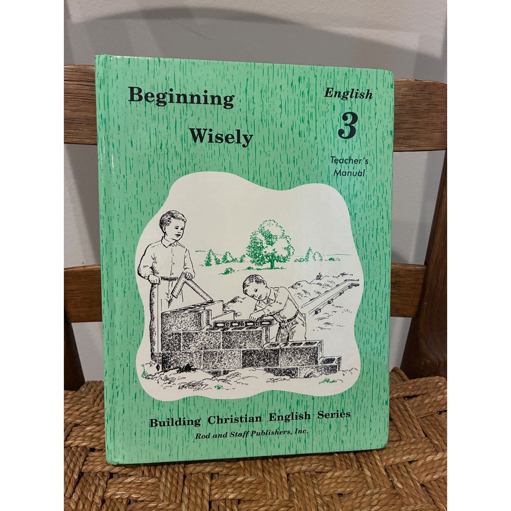 Rod & Staff English 3 Teacher's Manual Grade 3 Homeschool Hardcover
